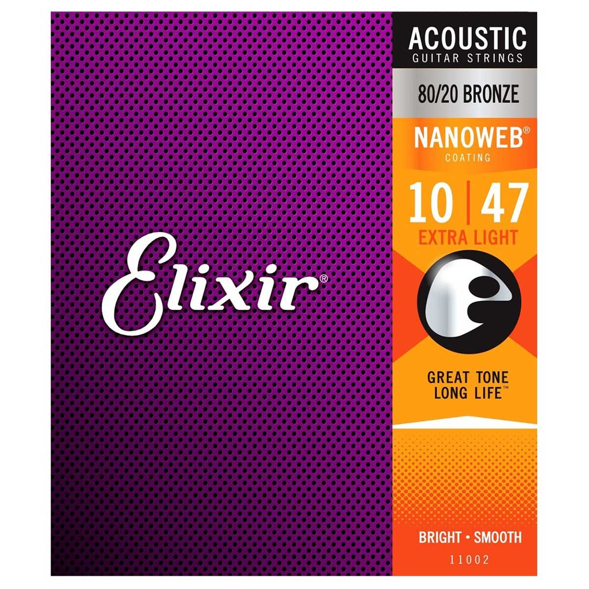 Elixir Nanoweb Bronze 010-047, žice za akustičnu gitaru