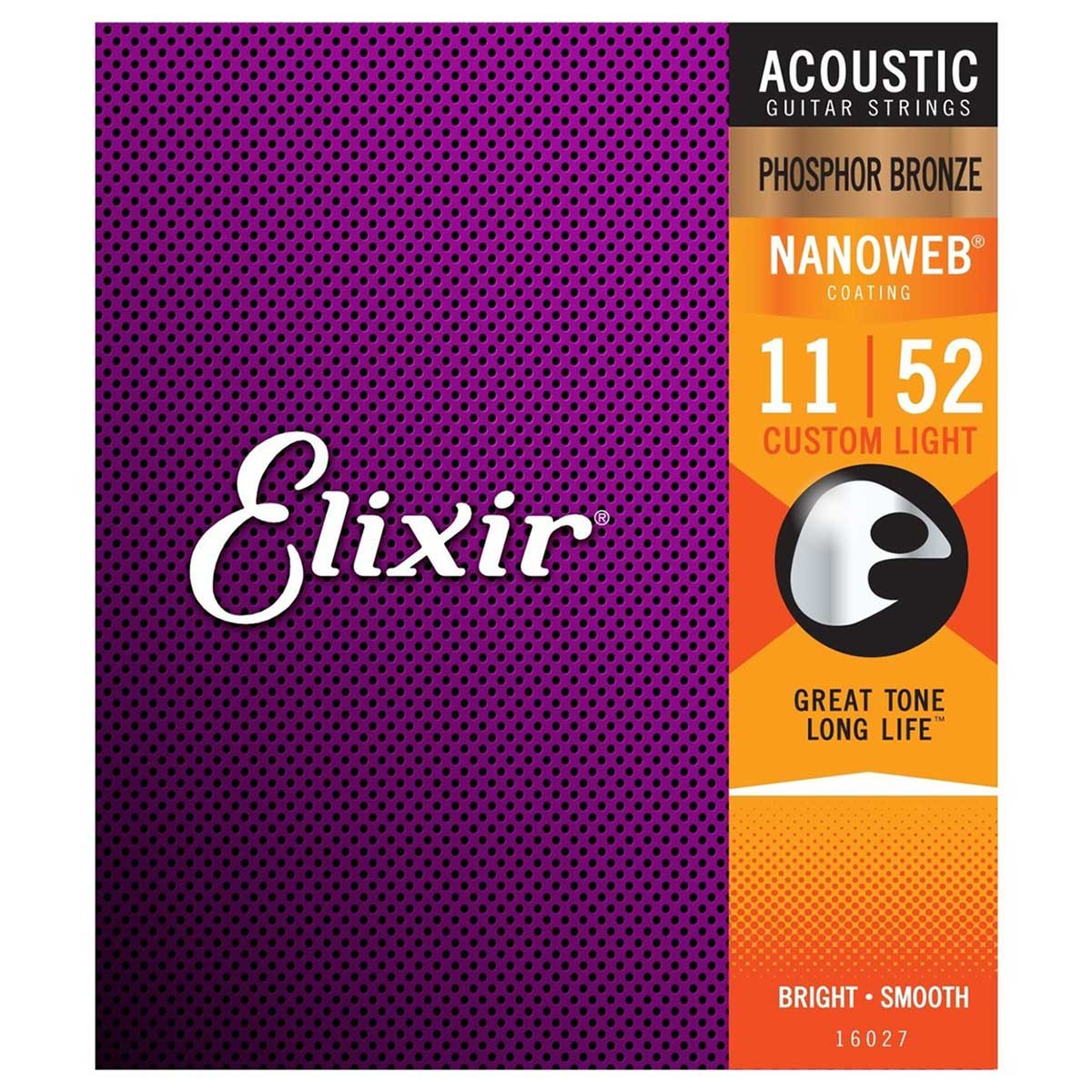 Elixir Nanoweb Phosphor Bronze 11/52, žice za akustičnu gitaru