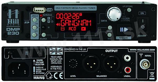 Hill Audio DMP-230, Media player/tuner