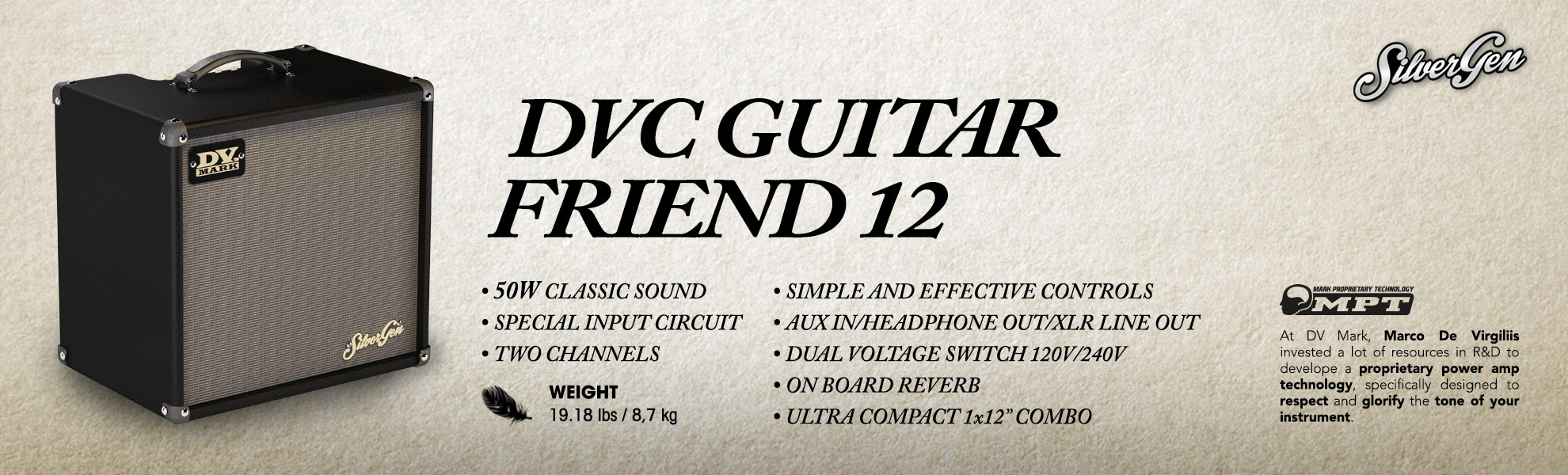 DV Mark DCV Guitar Friend 12, gitarsko pojačalo