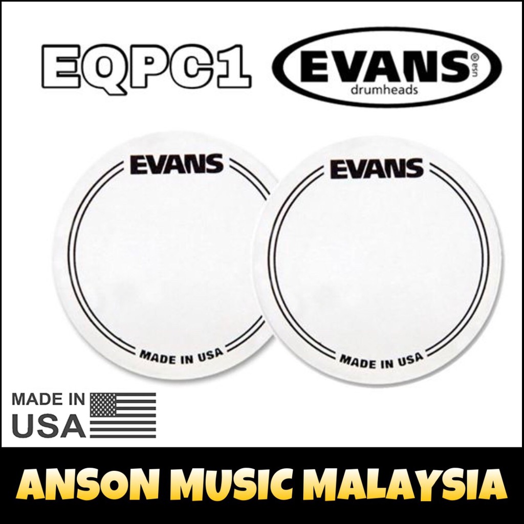 Evans EQPC1 Bass Drum Head Protection (Patch), set 2kom