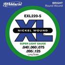 D'addario EXL-220-5, žice za bas gitaru