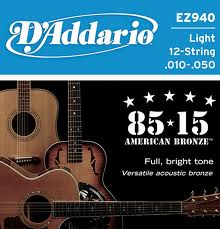 D'addario EZ-940, žice za akustičnu gitaru (12 žica)