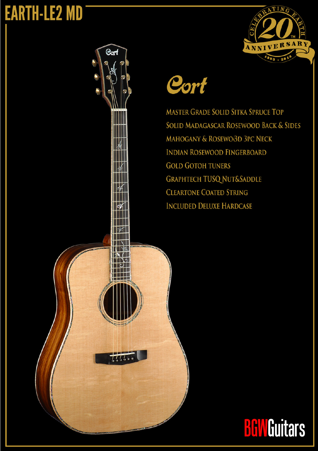 Cort LE-2 AR w/case, Limited Edition