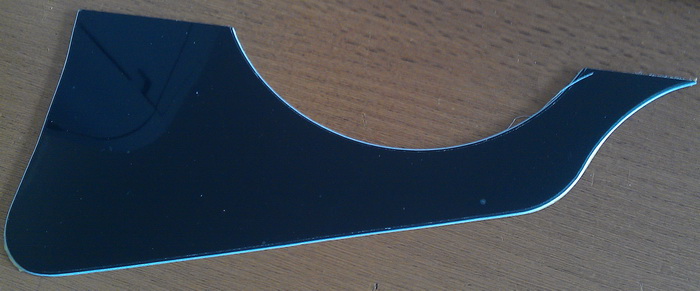 Pickguard za akustičnu gitaru - crni